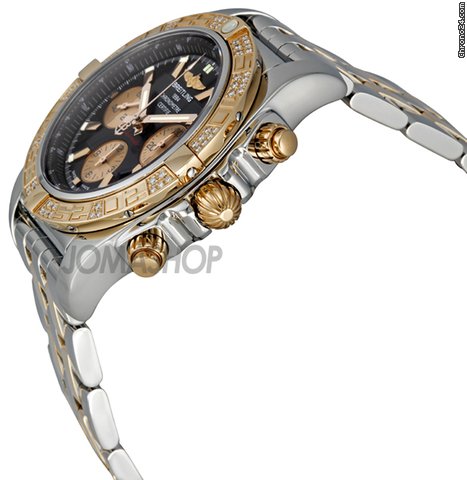 Breitling Chronomat Black Dial Automatic Two-tone Mens Watch CB0110AA/B968 WATCHES 2