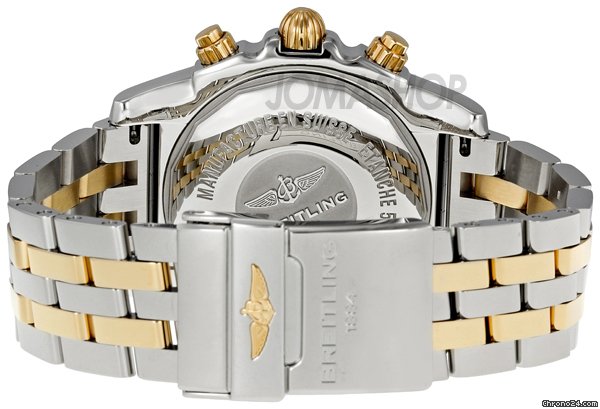 replica Breitling Chronomat Black Dial Automatic Two-tone Mens Watch CB0110AA/B968 WATCHES 1