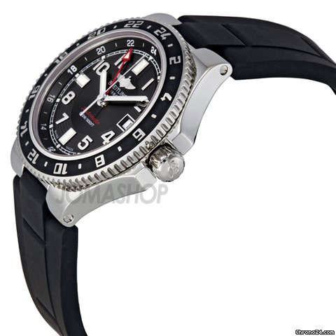 Breitling Aeromarine Superocean GMT Black Dial Mens Watch A3238011-BA38BKRD WATCHES 2