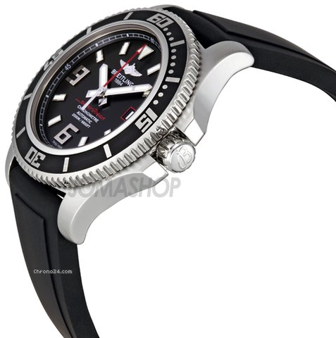 Breitling Superocean 44 Black Dial Steel Automatic Mens Watch A1739102-BA76BKPD WATCHES 2