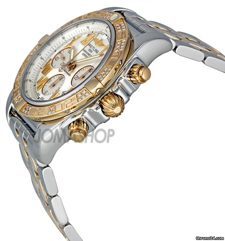 Breitling Chronomat Black Dial Automatic Chronograph Two Tone Mens Watch CB0110AA/G677 WATCHES 2