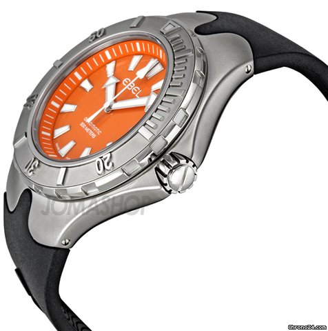 Ebel Sportwave Aquatica Orange Dial Automatic Mens Watch 1215583 WATCHES 2