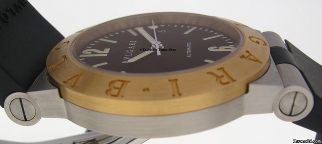 replica Bulgari DIAGONO SPORT AUTOMATIC steel gold WATCHES 1