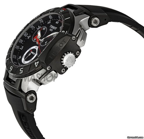 Tissot T-Race Black Dial Chronograph Mens Watch T0484172705100 WATCHES 2