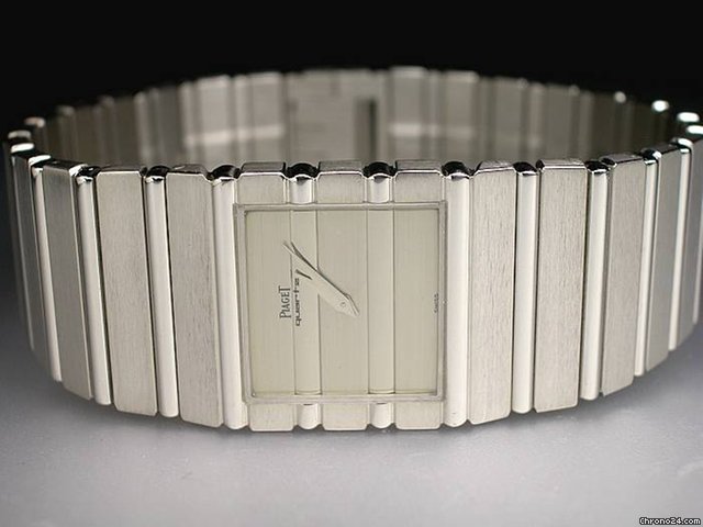 Piaget "Massive Wei golduhr mit Quartzwerk" 18K/750 Wei gold WATCHES 2
