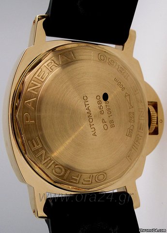 replica Panerai Luminor Marina 18k Gold Carbon Dial PAM140 WATCHES 1