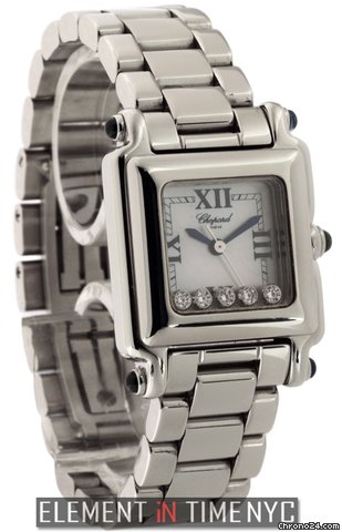Chopard Happy Sport Classic Square 5 Floating Diamonds WATCHES 2