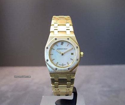 replica Audemars Piguet ROYAL OAK LADY MIT GOLDBAND PERLMUTT WATCHES 1