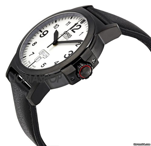 Oris BC3 Sportsman Black DLC Case and Leather Strap Mens Watch 735-7641-4766LS WATCHES 2