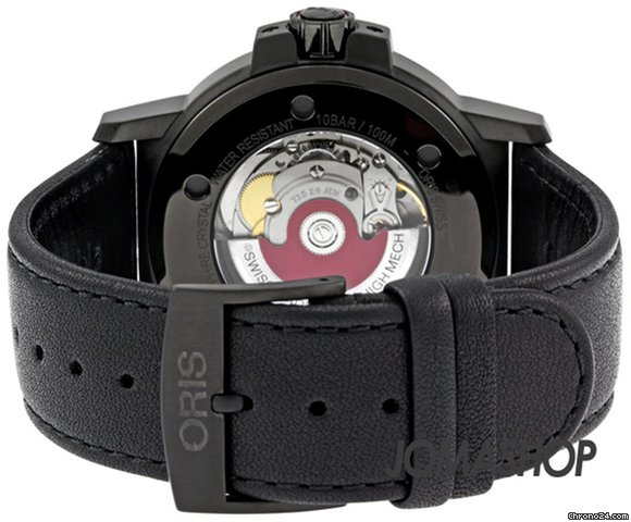 replica Oris BC3 Sportsman Black DLC Case and Leather Strap Mens Watch 735-7641-4766LS WATCHES 1