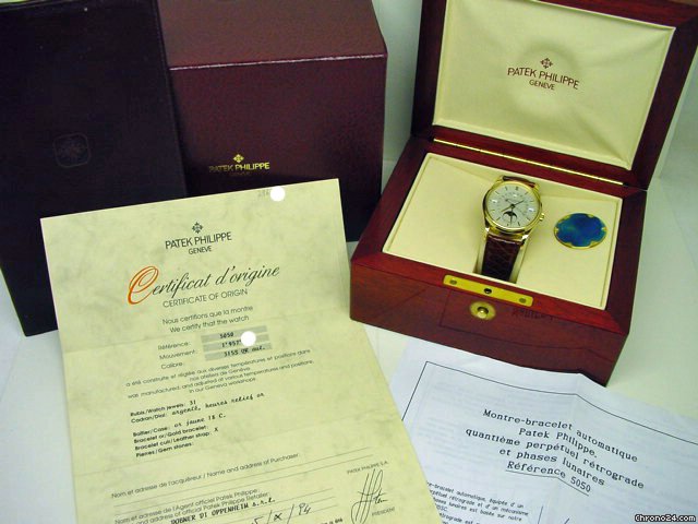 Patek Philippe rare 5050 Retrograd Date QP - Yellowgold WATCHES 2