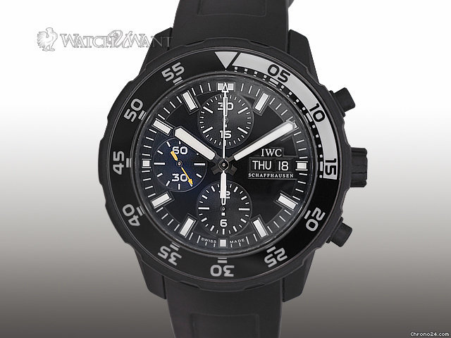 IWC Aquatimer Chronograph - "Galapagos" Limited Edition - 44mm Black Rubber-Coated Stainless Steel - Brand New In Box WATCHES 2