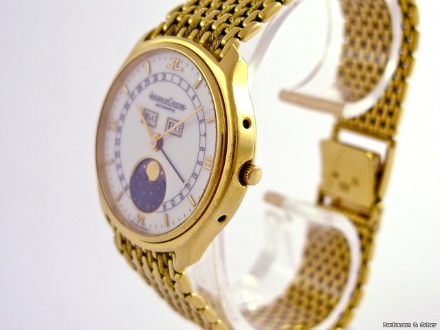 Jaeger-LeCoultre Gentleman's Watch with Calendar, Moon-Phase, 18k Yellow Gold WATCHES 2