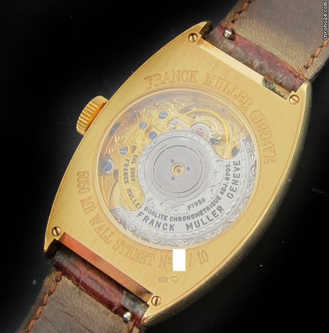 Franck Muller Yellow Gold Master Banker Wall Street 10 Pieces Made WATCHES 2