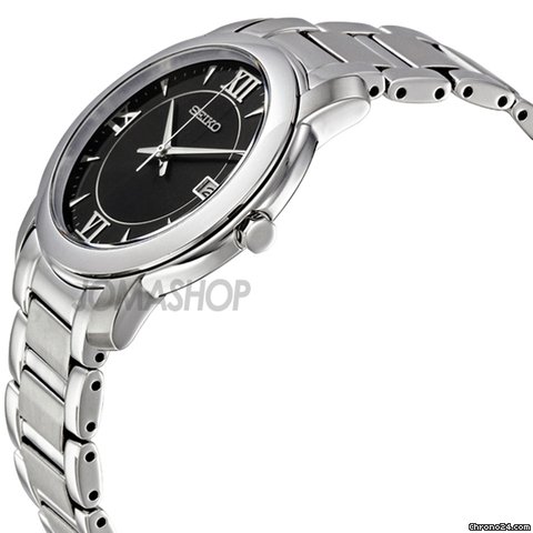 Seiko Dress Black Dial Stainless Steel Mens Watch SGEE95 WATCHES 2