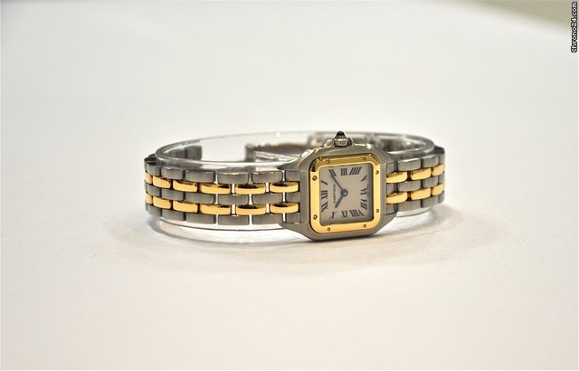 Cartier Panther 18ct gold and steel WATCHES 2