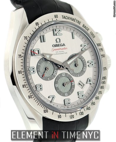 Omega Speedmaster Broad Arrow Chronograph Silver Dial NIB WATCHES 2