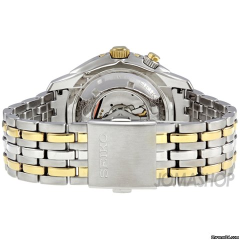 replica Seiko Kinetic Two-tone White Dial Mens Watch SKA470P1 WATCHES 1