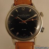 Girard Perregaux vintage alarm meca black gilt dial WATCHES 2
