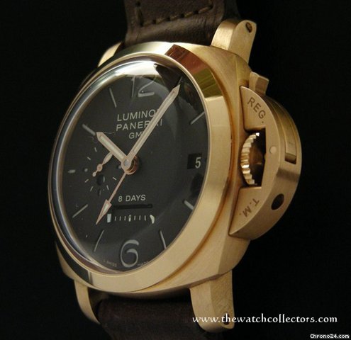 Panerai Very Rare Luminor Marina 1950 Pink Gold Chocolate Dial "PAM 289" Full Set 2011 WATCHES 2