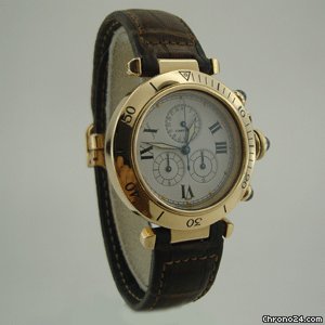 replica Cartier PASHA CHRONO YELLOW GOLD 35 mm WATCHES 1