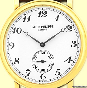 Patek Philippe Gent's 18K Yellow Gold # 5022 Officer's Calatrava Strapwatch WATCHES 2