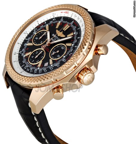Breitling Bentley Motors Black Dial 18kt Rose Gold Automatic Mens Watch R2536712-B953BKCT WATCHES 2