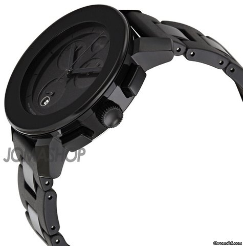 Movado Bold Chronograph Small Black Bracelet Ladies Watch 3600056 WATCHES 2