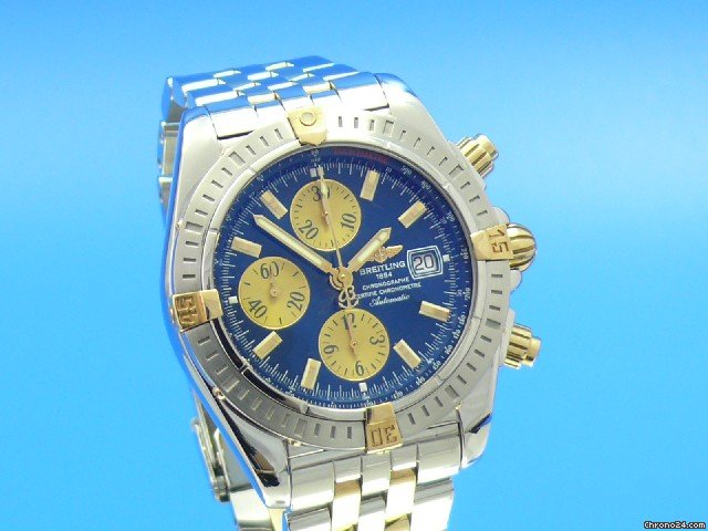 Breitling CHRONOMAT EVOLUTION STAHL/GOLD CHRONOGRAPH WATCHES 2