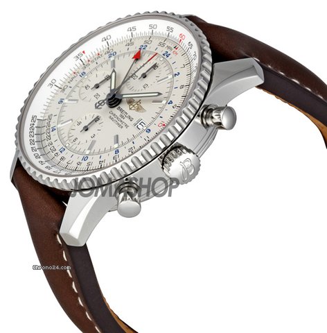 replica Breitling Navitimer World Steel Brown Strap Watch A2432212-G571BRLT WATCHES 1