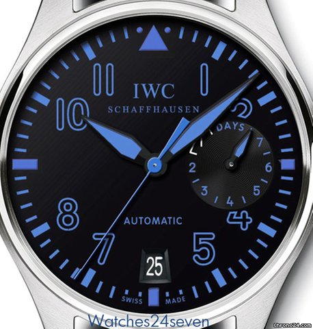 IWC Big Pilot 7 Day Black & Blue Las Vegas Limited Edition of 50: WATCHES 2