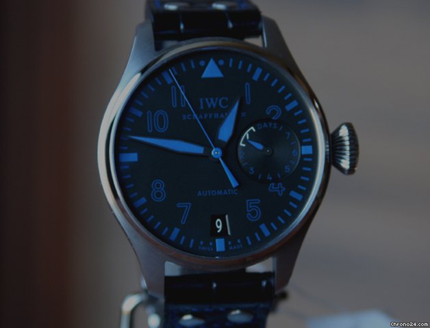 replica IWC Big Pilot 7 Day Black & Blue Las Vegas Limited Edition of 50: WATCHES 1