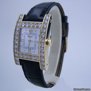 replica Chopard YOUR HOUR H YELLOW GOLD & DiAMONDS 13/6621 WATCHES 1