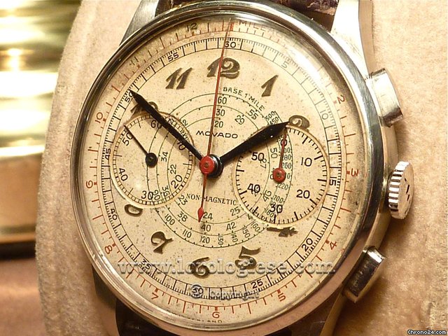 replica Movado M90 Original 1950's Breguet Numerals Vintage Chronograph WATCHES 1