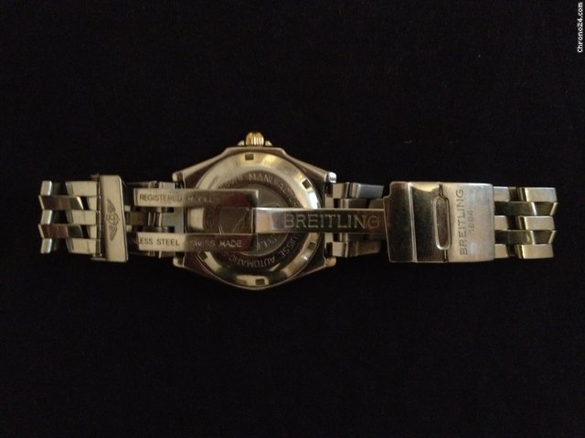 Breitling Wings B10050 Automatic Stainless Steel Yellow Gold White WATCHES 2