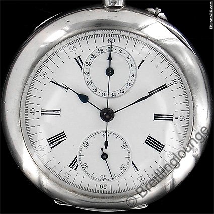 Breitling 1909 Silber 800 AG Taschenchronograph Lepine WATCHES 2