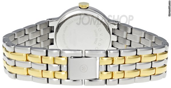 replica Movado Venturi Black 2 Tone Stainless Steel Ladies Watch 0606357 WATCHES 1