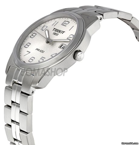 Tissot PR 100 Silver Dial Bracelet Mens Watch T0494101103201 WATCHES 2