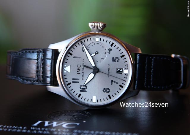 replica IWC Big Pilot White Gold Silver Dial Boutique Special Edition WATCHES 1
