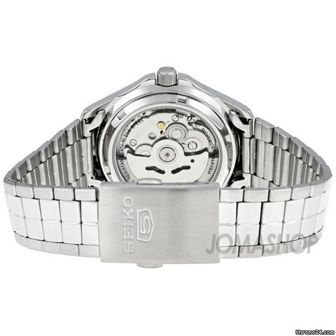 replica Seiko 5 Automatic Silver Dial Link Bracelet Mens Watch SNKK87 WATCHES 1