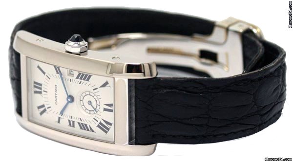 Cartier TANK ORO BIANCO WATCHES 2