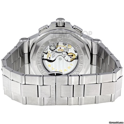 replica Bulgari Diagono Black Chronograph Stainless Steel Mens Watch DG42BSSDCH WATCHES 1