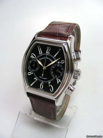 Girard Perregaux Richeville chronographe manufacture fond noir deux compteurs WATCHES 2