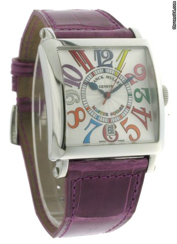 replica Franck Muller Master Square Color Dreams Steel Ladies 6000 H SC DT WATCHES 1