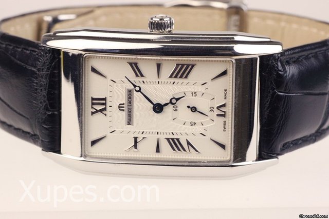 Maurice Lacroix Masterpiece Rectangulaire Petite Seconds SS Mens WATCHES 2