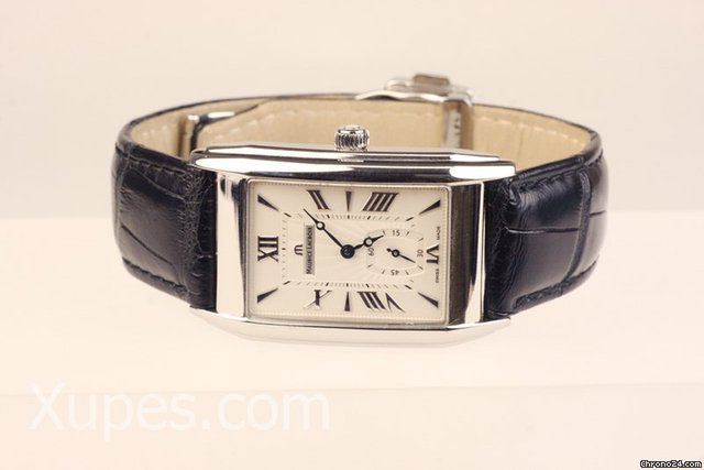 replica Maurice Lacroix Masterpiece Rectangulaire Petite Seconds SS Mens WATCHES 1