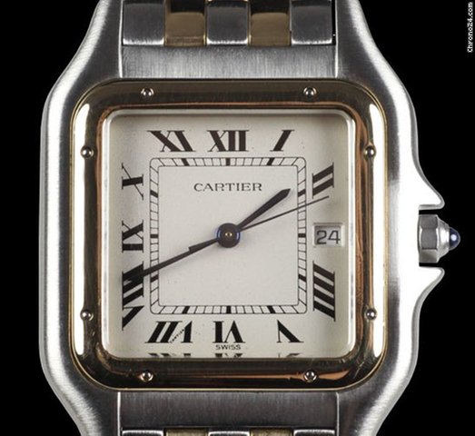 replica Cartier Panthere 18k/SS Mens 2 Row WATCHES 1