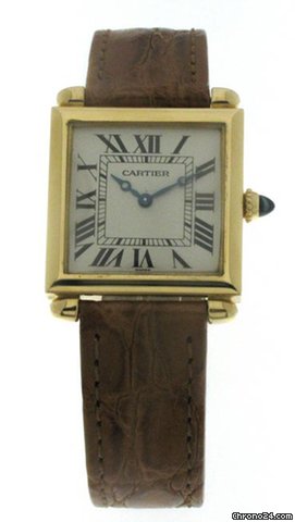 Cartier Tank Obus 18K Yellow Gold Carree Attaches WATCHES 2