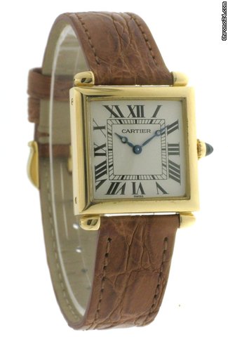 replica Cartier Tank Obus 18K Yellow Gold Carree Attaches WATCHES 1