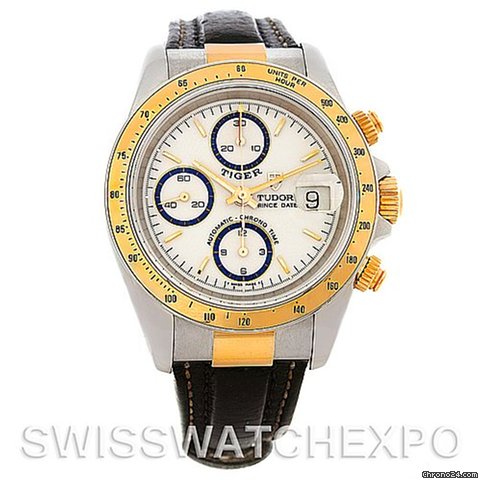 Tudor Tiger Woods Chronograph Steel And 18 Yellow Gold 79263 WATCHES 2
